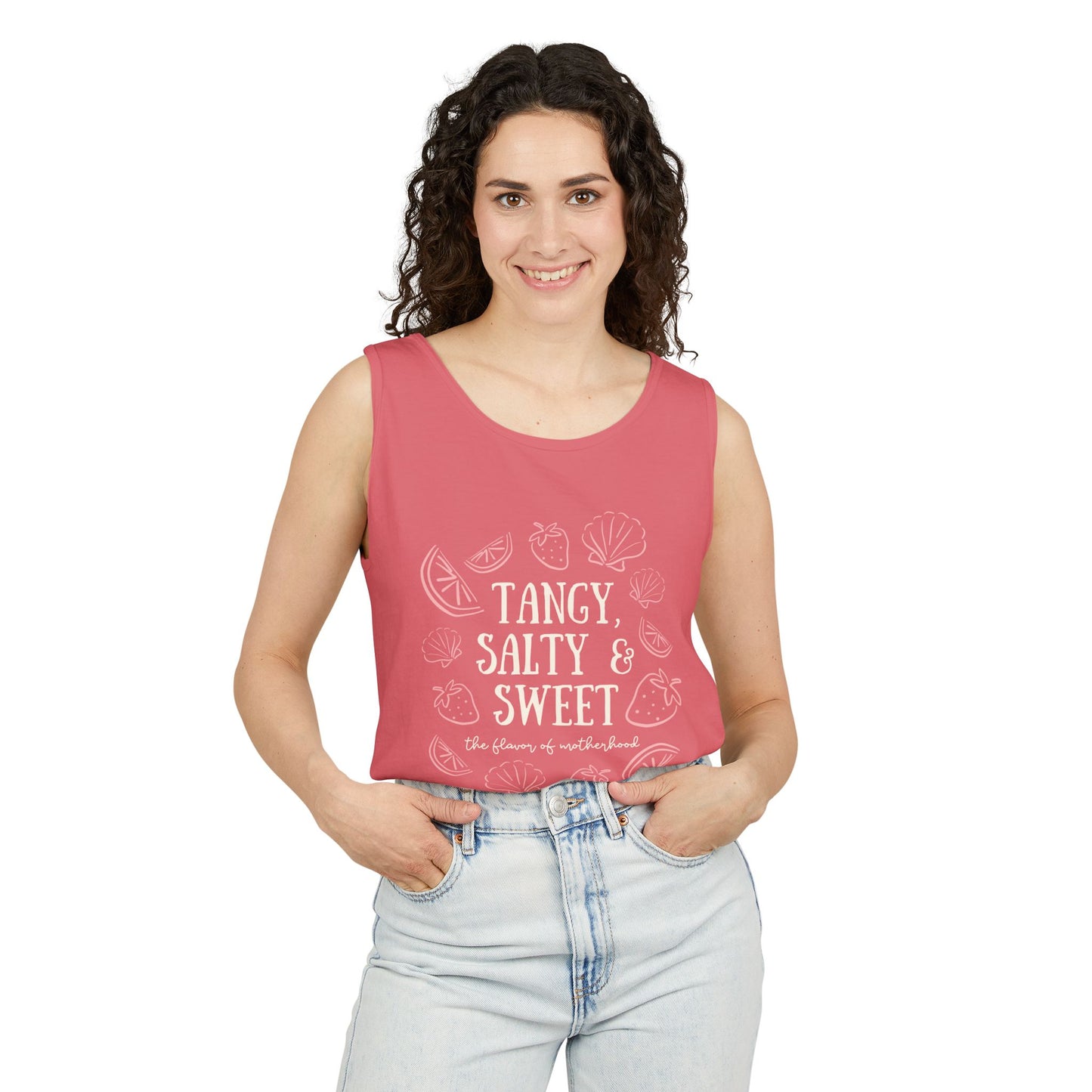 Mama Tank - Tangy, Salty, Sweet Unisex Garment-Dyed Tank Top