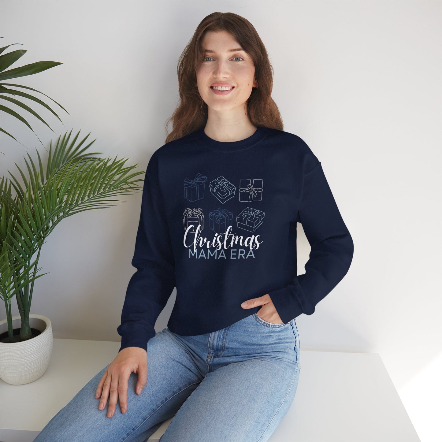 Christmas Mama Era Sweatshirt - Holiday Gift Shopping
