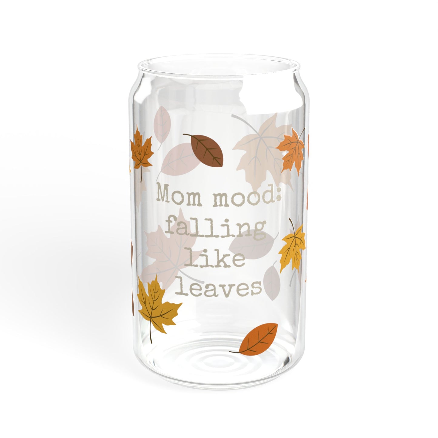Glass Tumbler - Fall Mom Mood