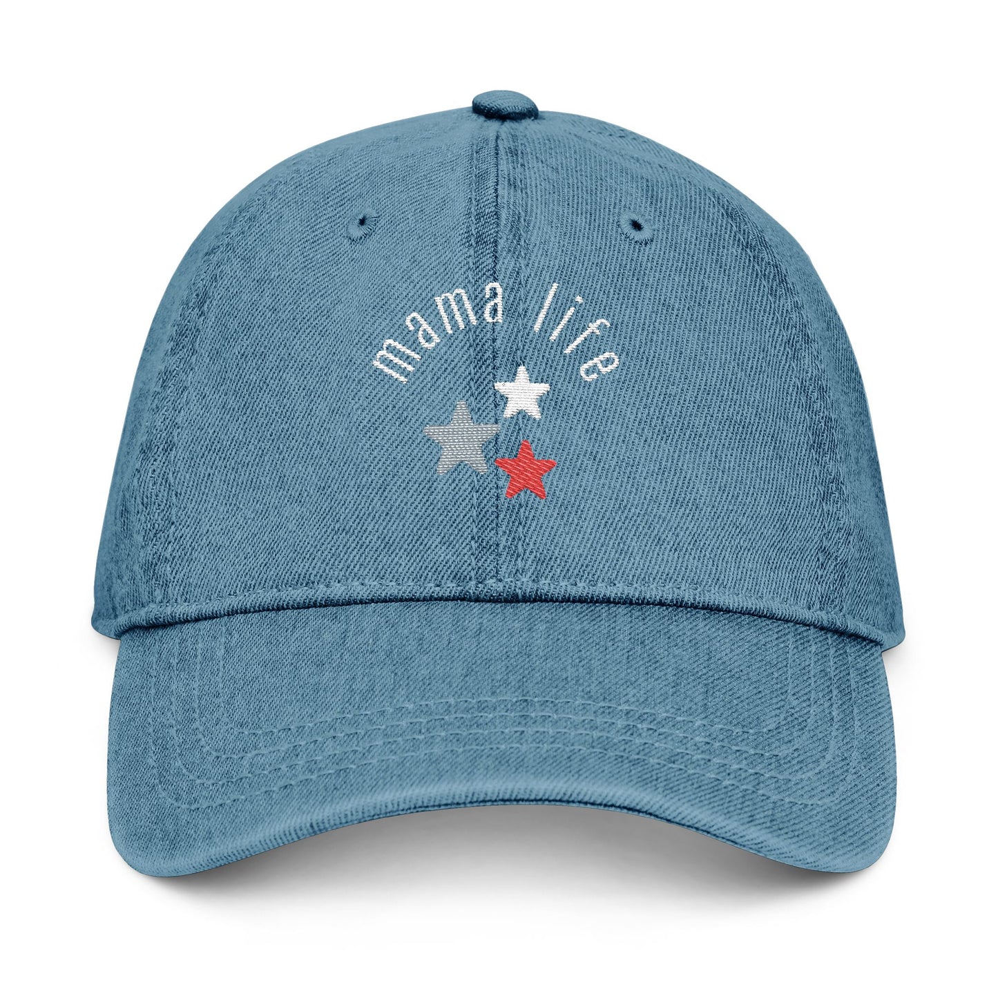 Embroidered Baseball Cap - Mama Life Patriotic Hat