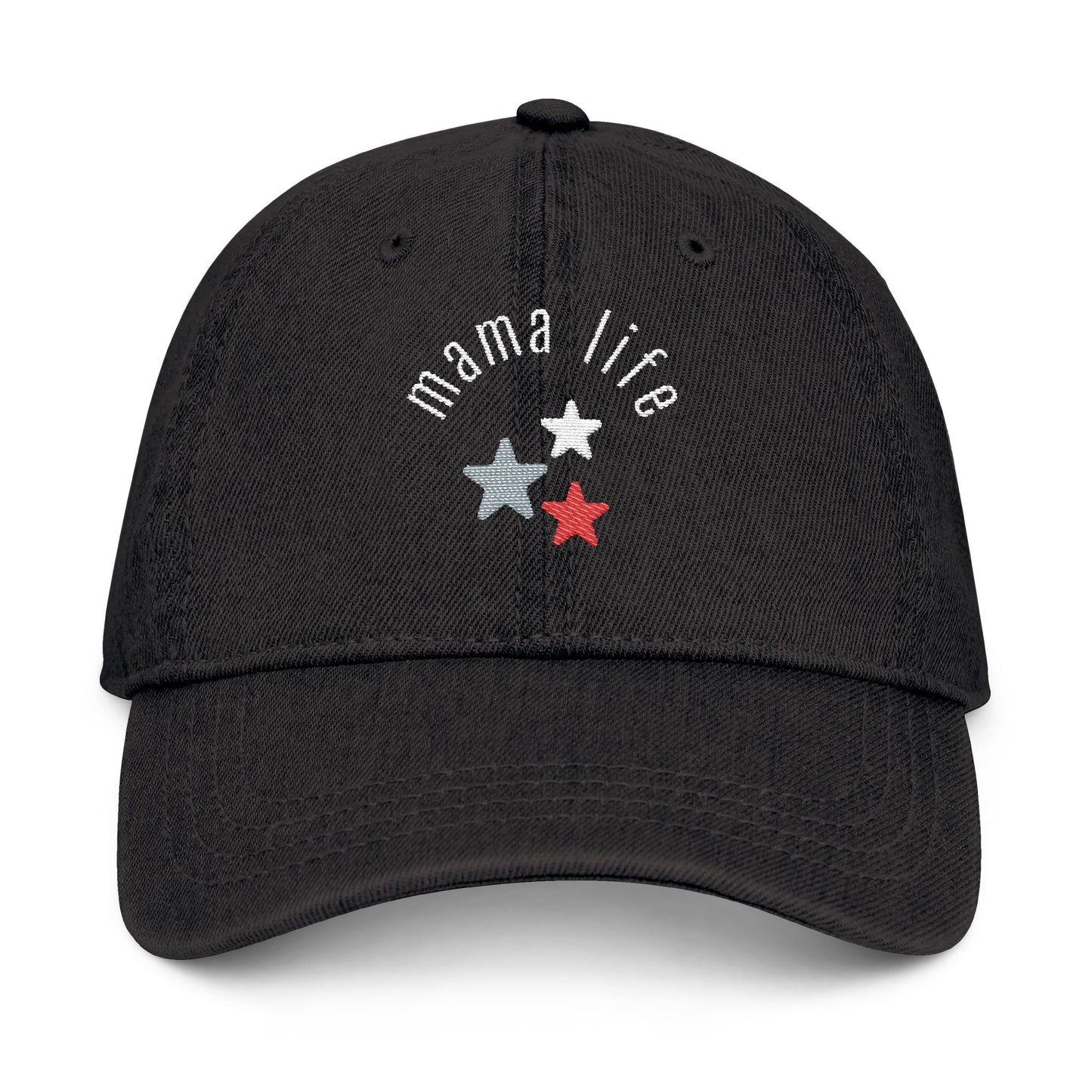 Embroidered Baseball Cap - Mama Life Patriotic Hat