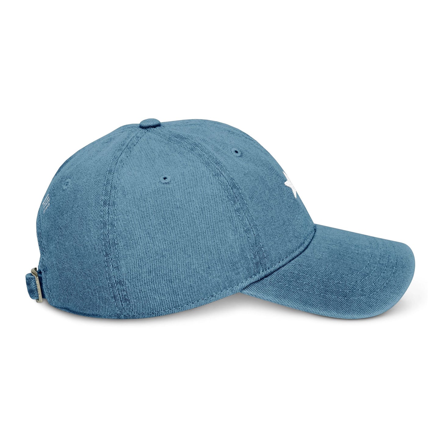 Embroidered Denim Hat - Mama Life with Patriotic Star