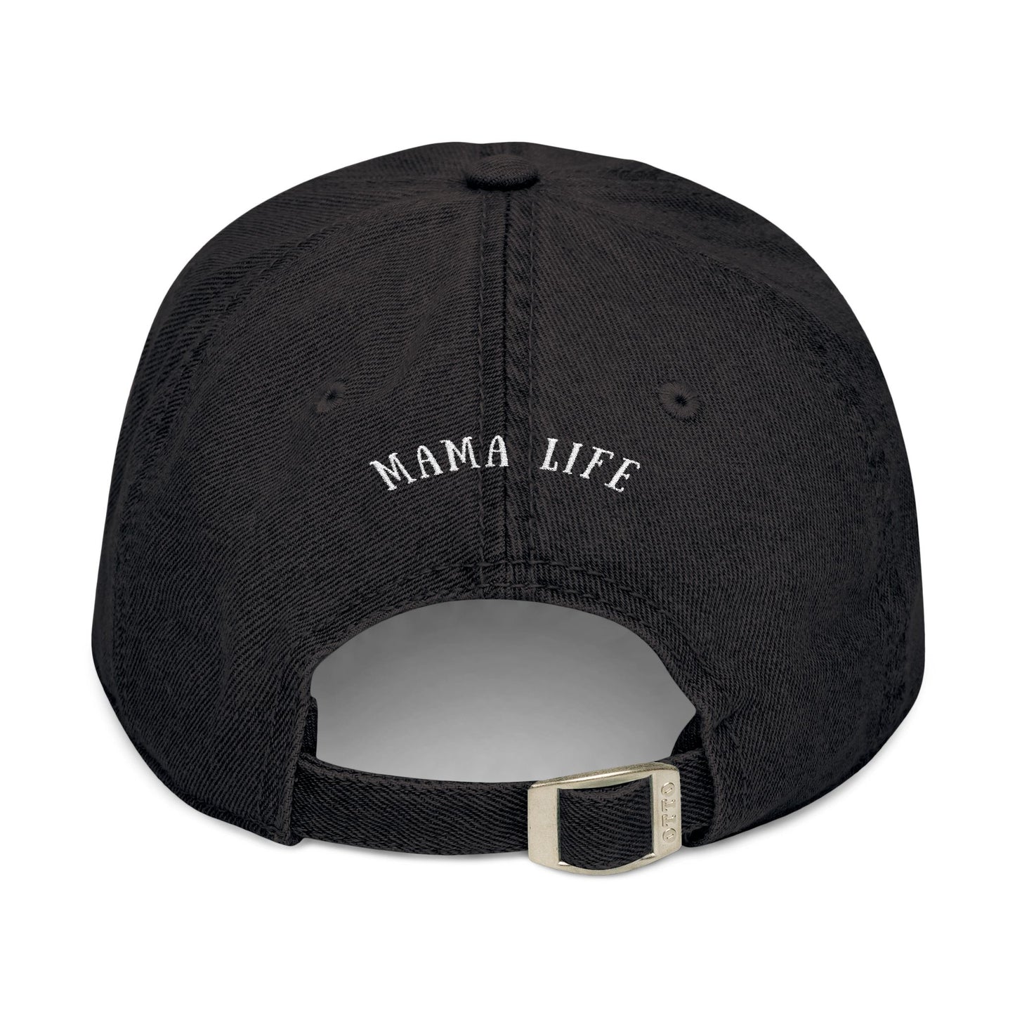 Embroidered Denim Hat - Mama Life with Patriotic Star
