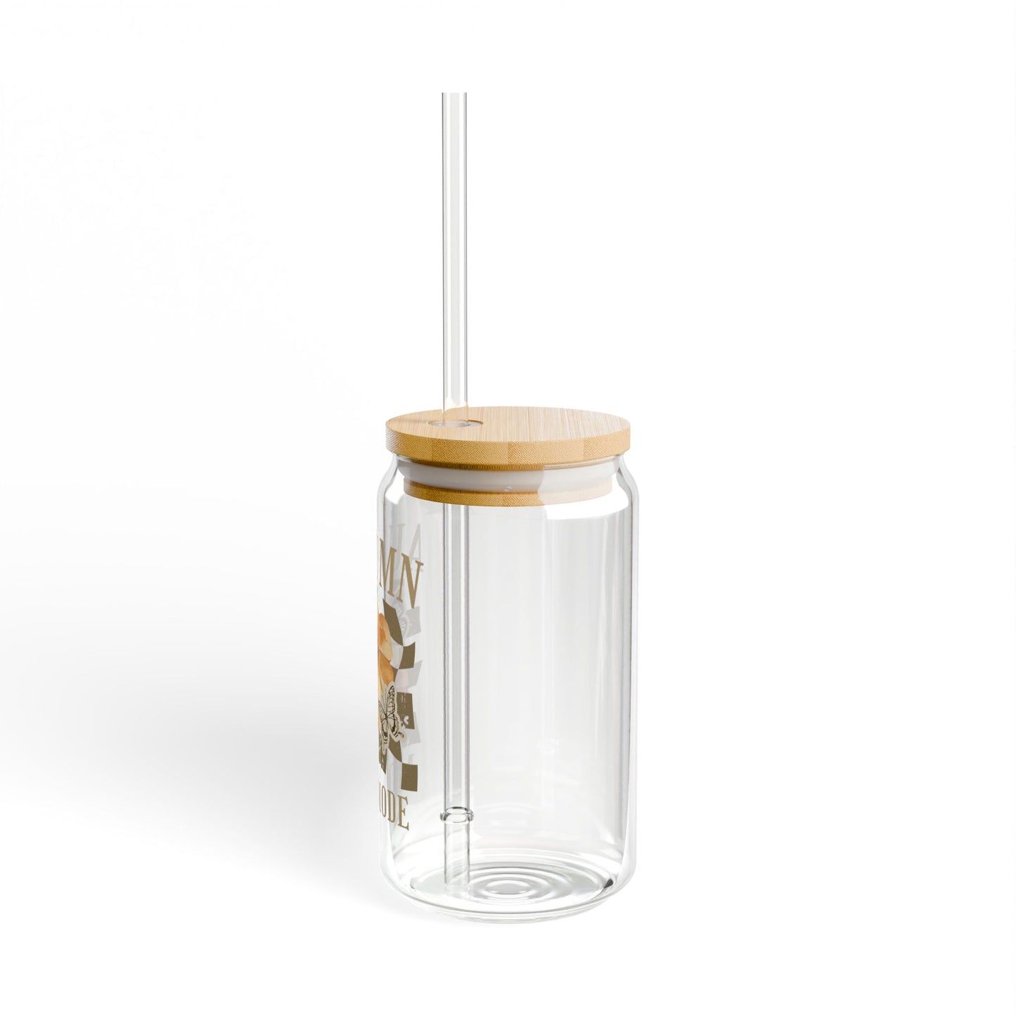 Sipper Glass, Autumn Mom Mode, 16oz