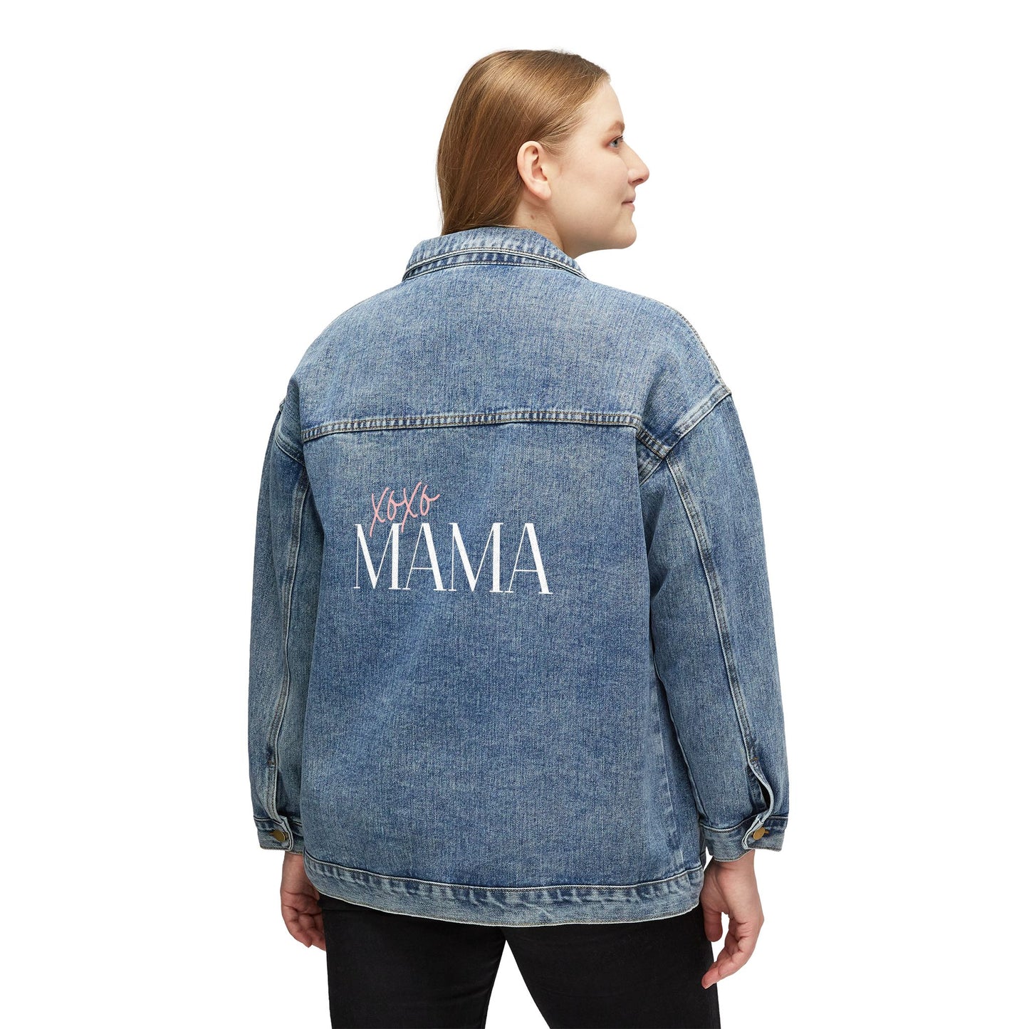 Xoxo Mama Denim Jacket — Sweetheart Mom Jacket