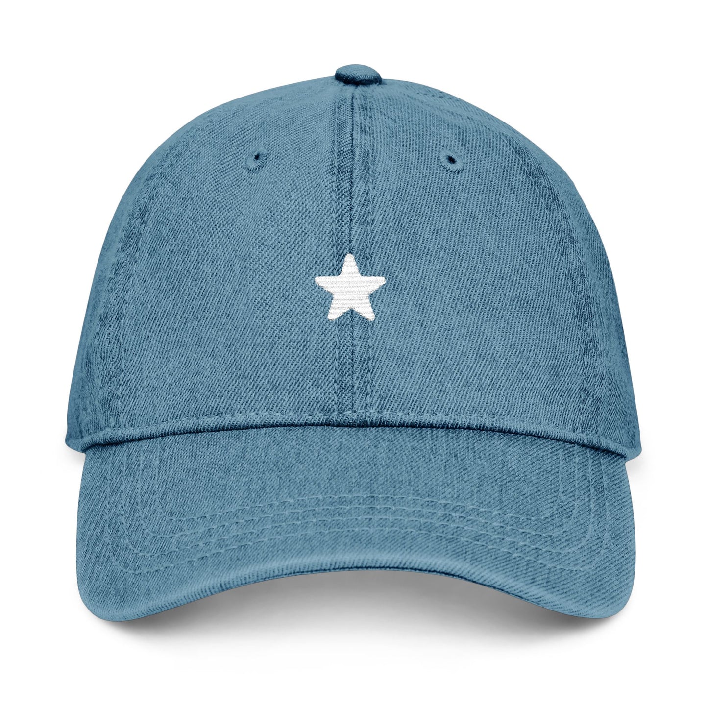 Embroidered Denim Hat - Mama Life with Patriotic Star