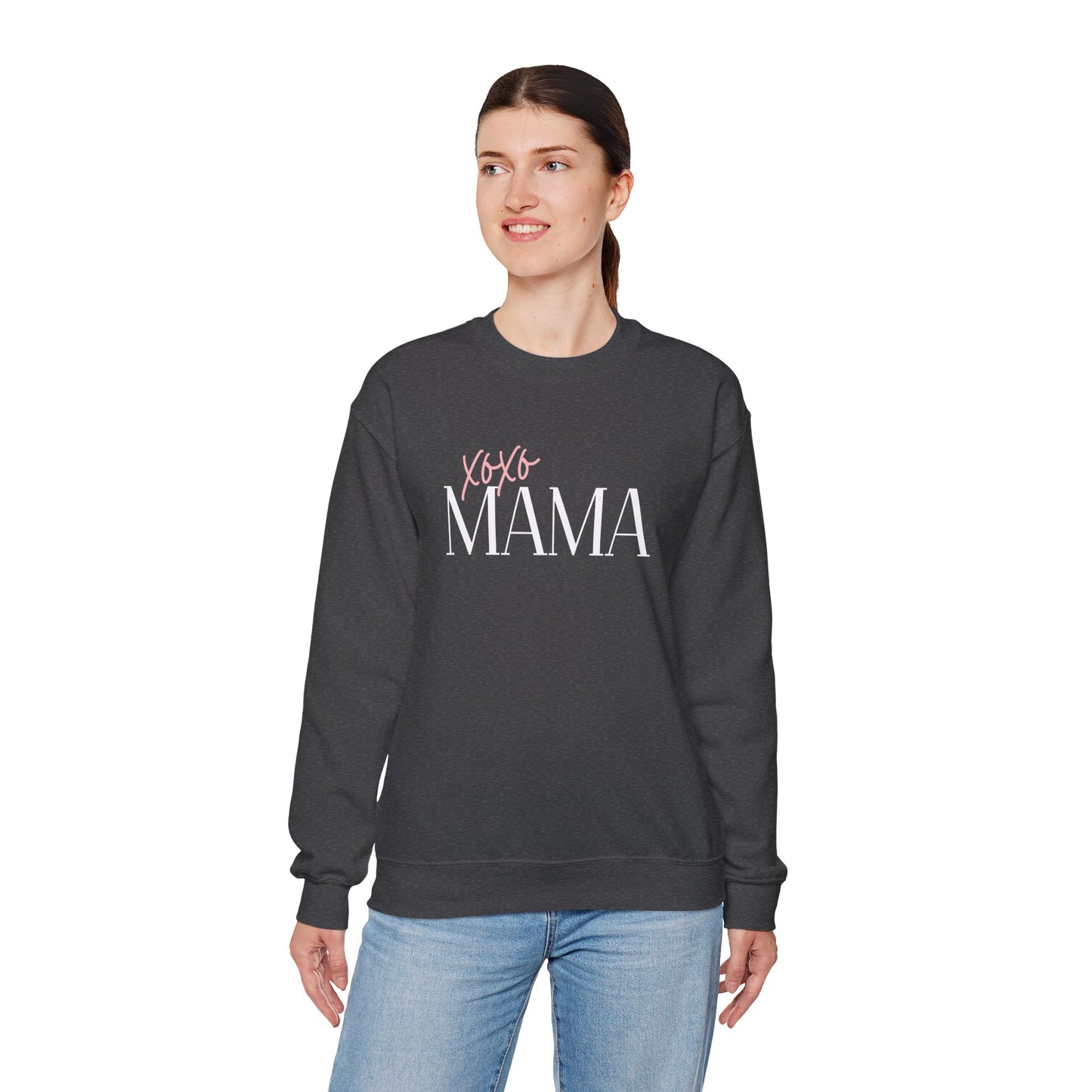 Xoxo Mama Crewneck Sweatshirt — Cozy Sweatshirt for Moms
