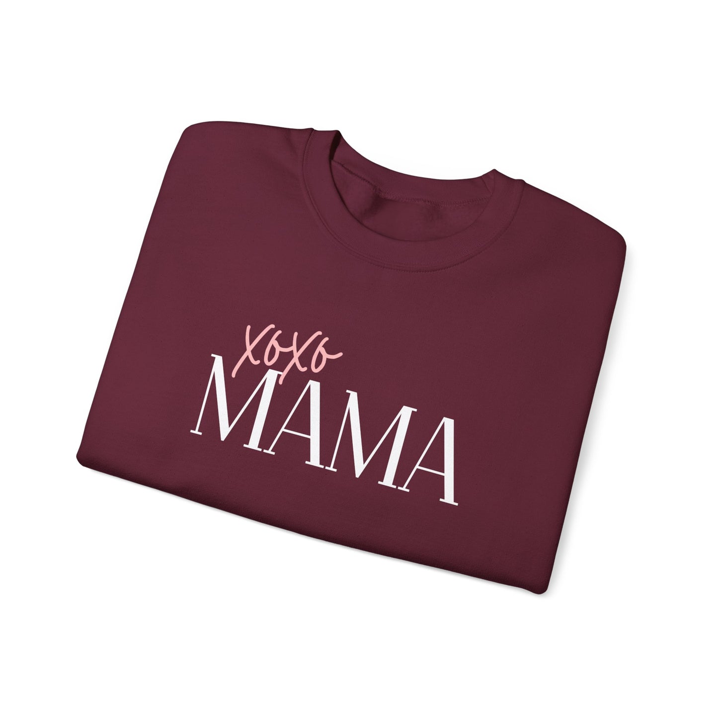 Xoxo Mama Crewneck Sweatshirt — Cozy Sweatshirt for Moms