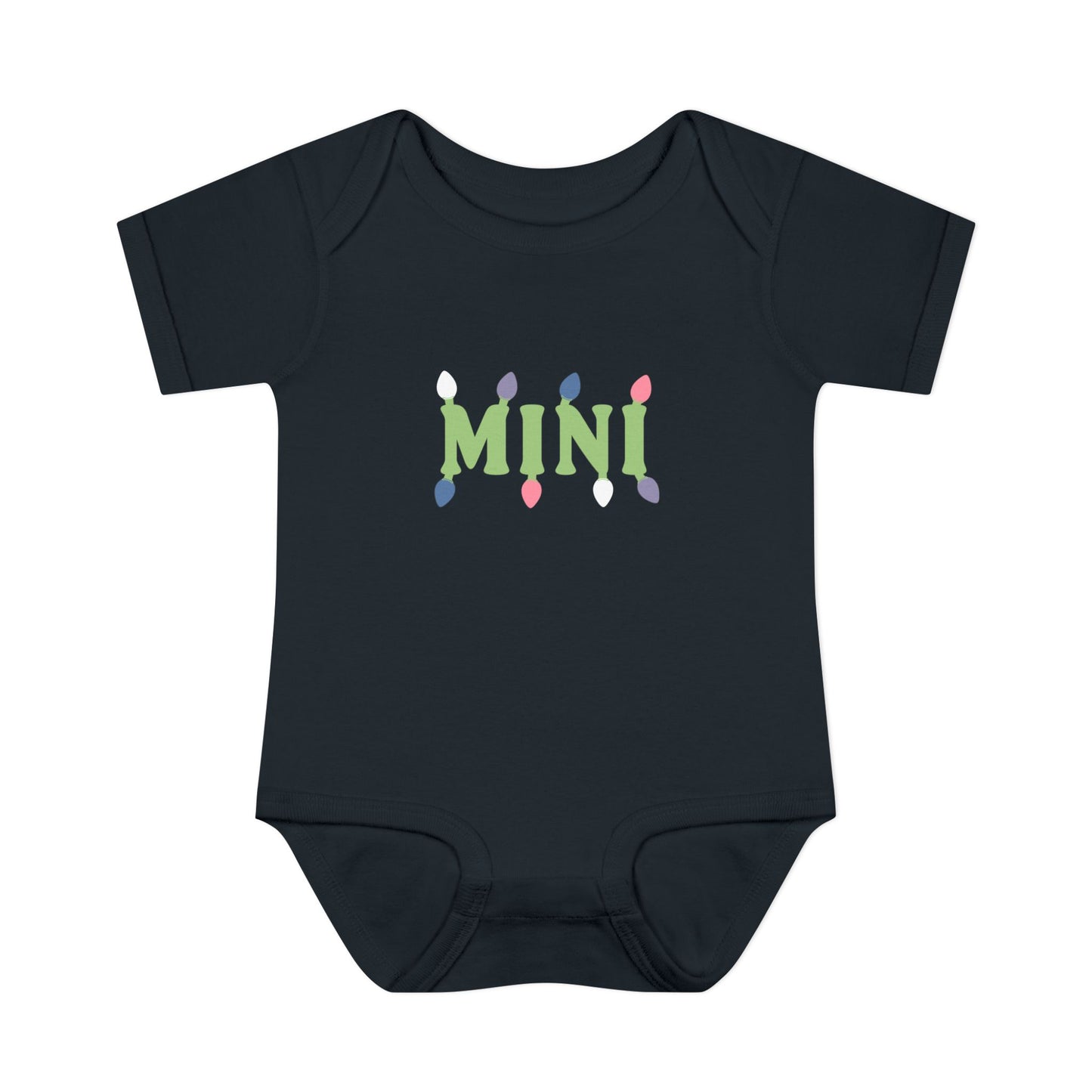 Infant Bodysuit — Mini Christmas Lights (Matches Mama Christmas Sweatshirt)