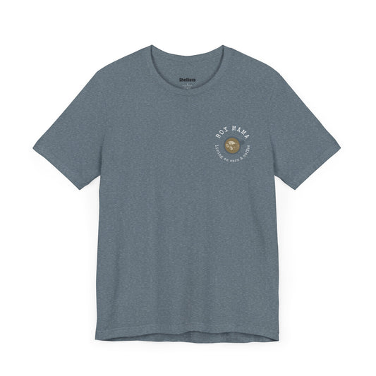 Boy Mama Unisex Tee - Living on Coffee and Cars