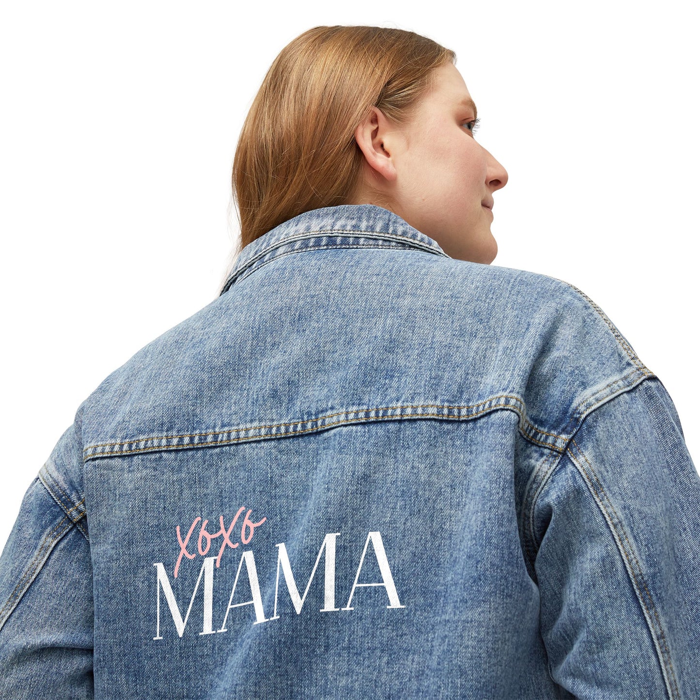 Xoxo Mama Denim Jacket — Sweetheart Mom Jacket