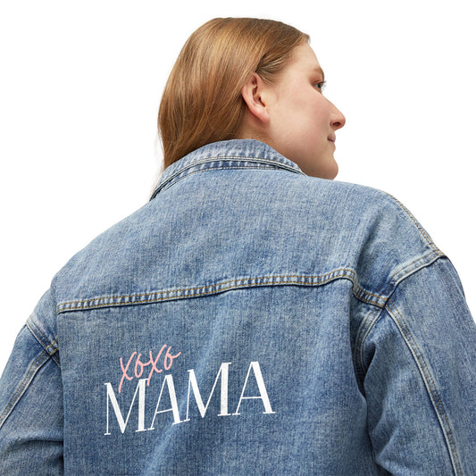 Xoxo Mama Denim Jacket — Sweetheart Mom Jacket