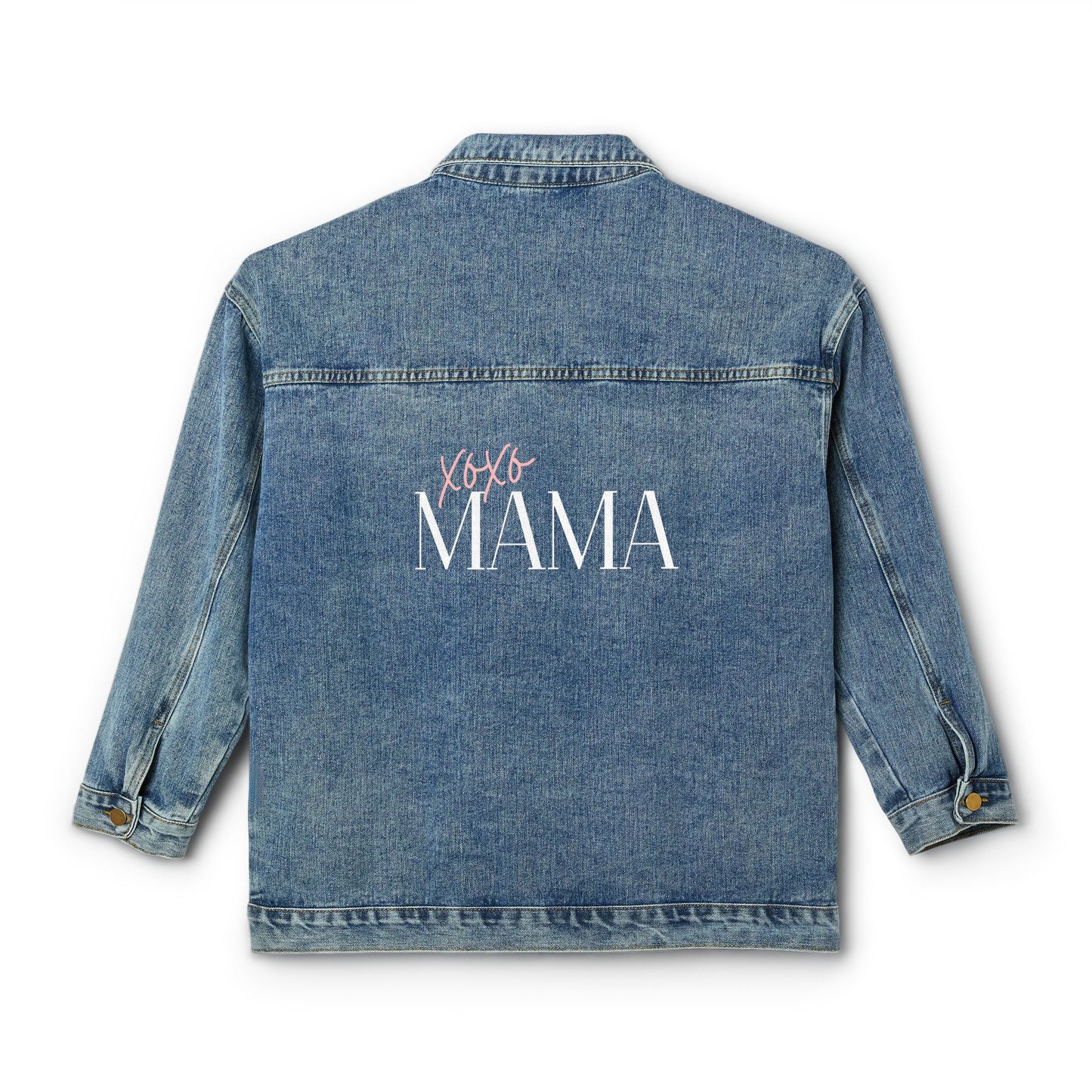 Xoxo Mama Denim Jacket — Sweetheart Mom Jacket