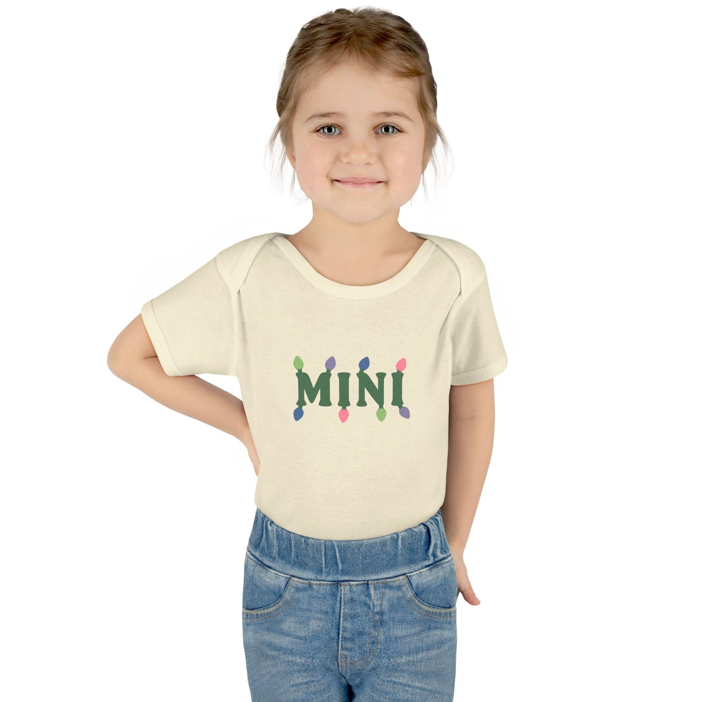 Infant Bodysuit — Mini Christmas Lights (Matches Mama Christmas Sweatshirt)