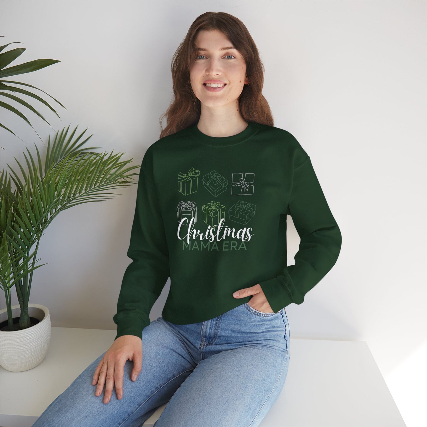 Christmas Mama Era Sweatshirt - Holiday Gift Shopping