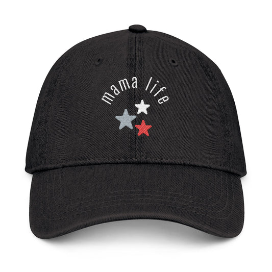 Embroidered Baseball Cap - Mama Life Patriotic Hat