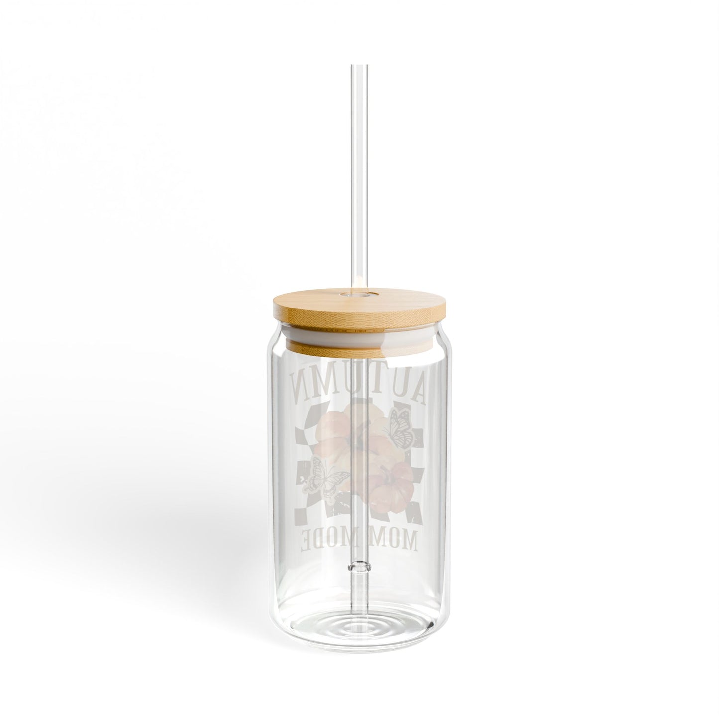 Sipper Glass, Autumn Mom Mode, 16oz