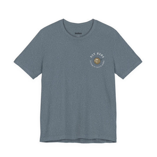 Boy Mama Unisex Tee - Living on Coffee and Cars