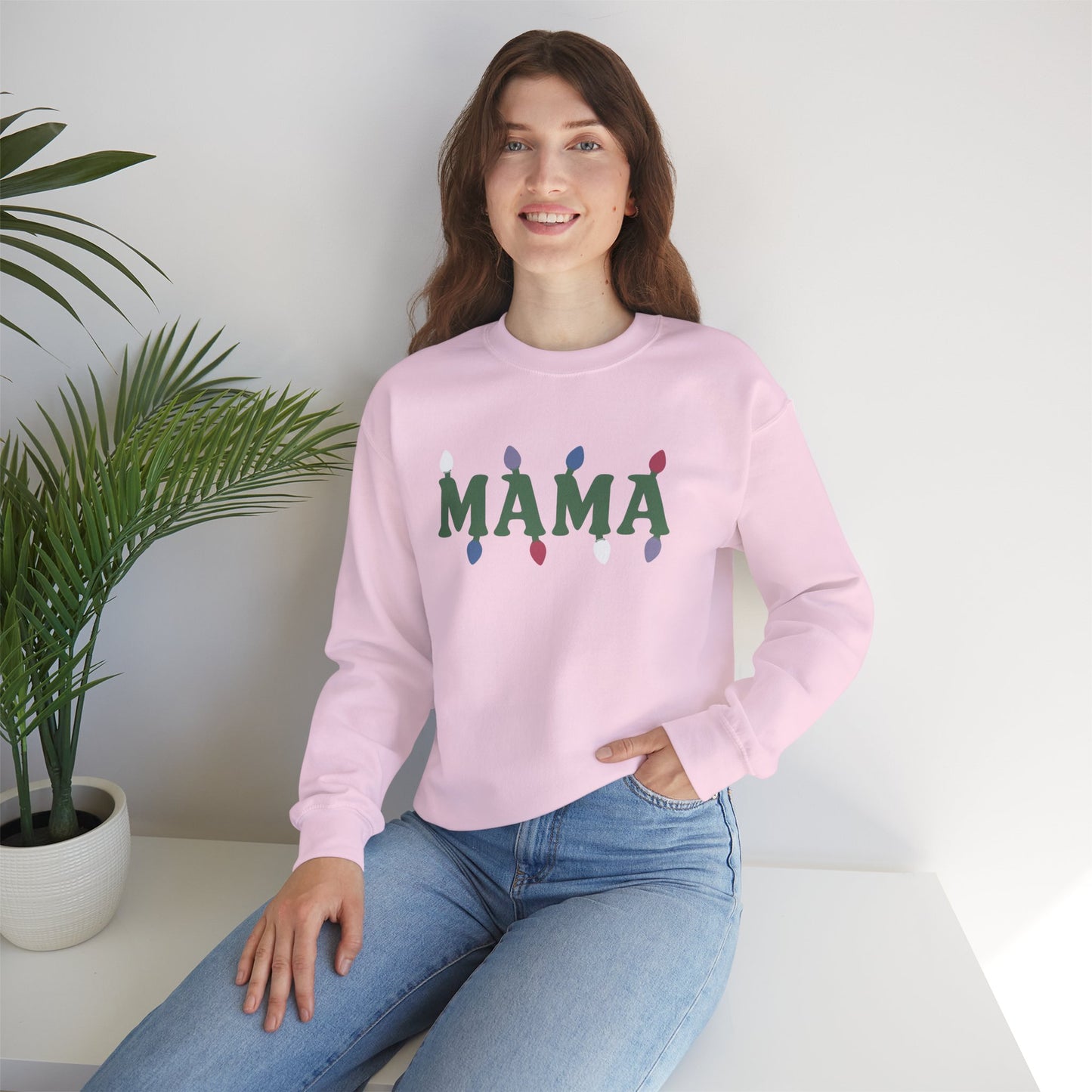 Mama Christmas Light Sweatshirt - Unisex