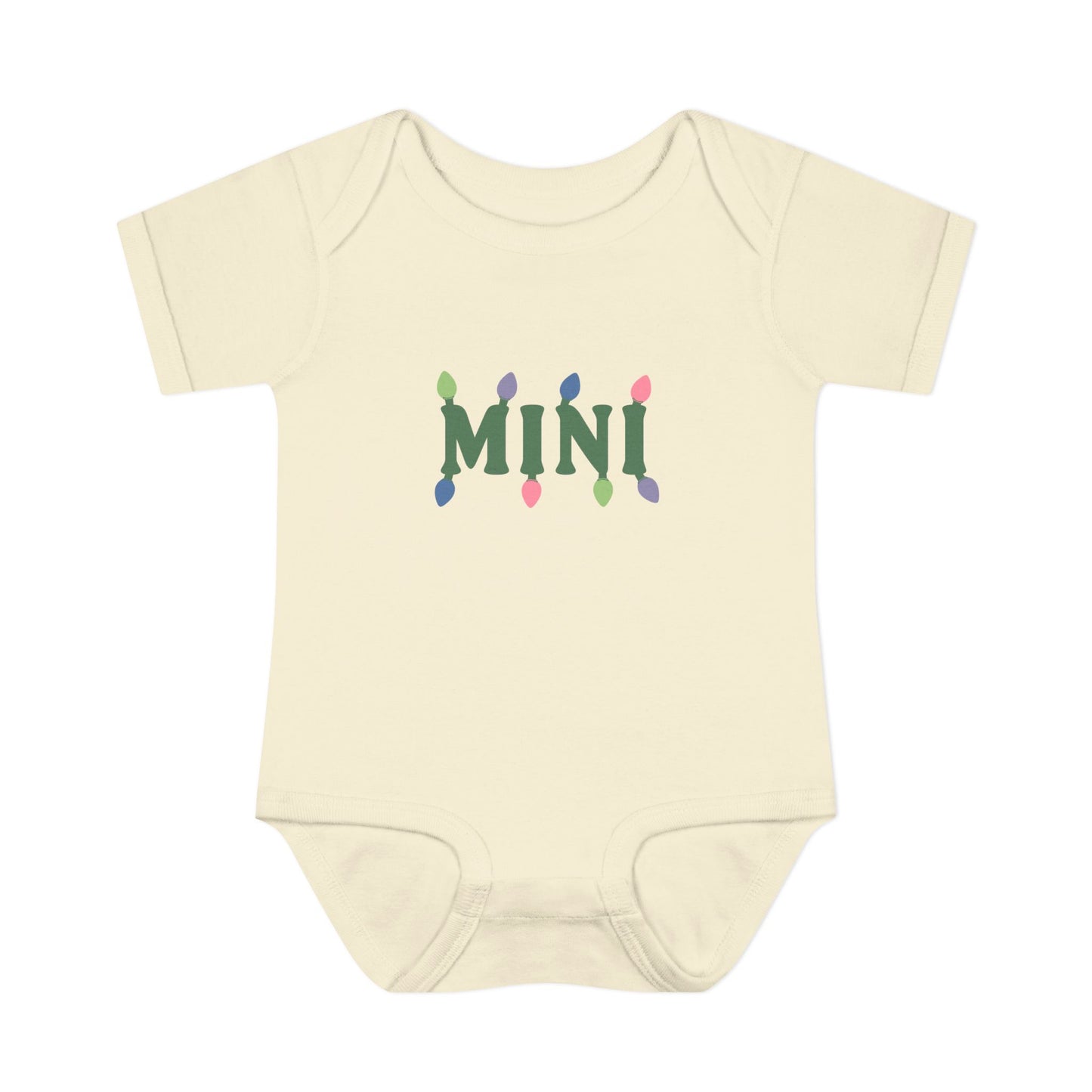 Infant Bodysuit — Mini Christmas Lights (Matches Mama Christmas Sweatshirt)