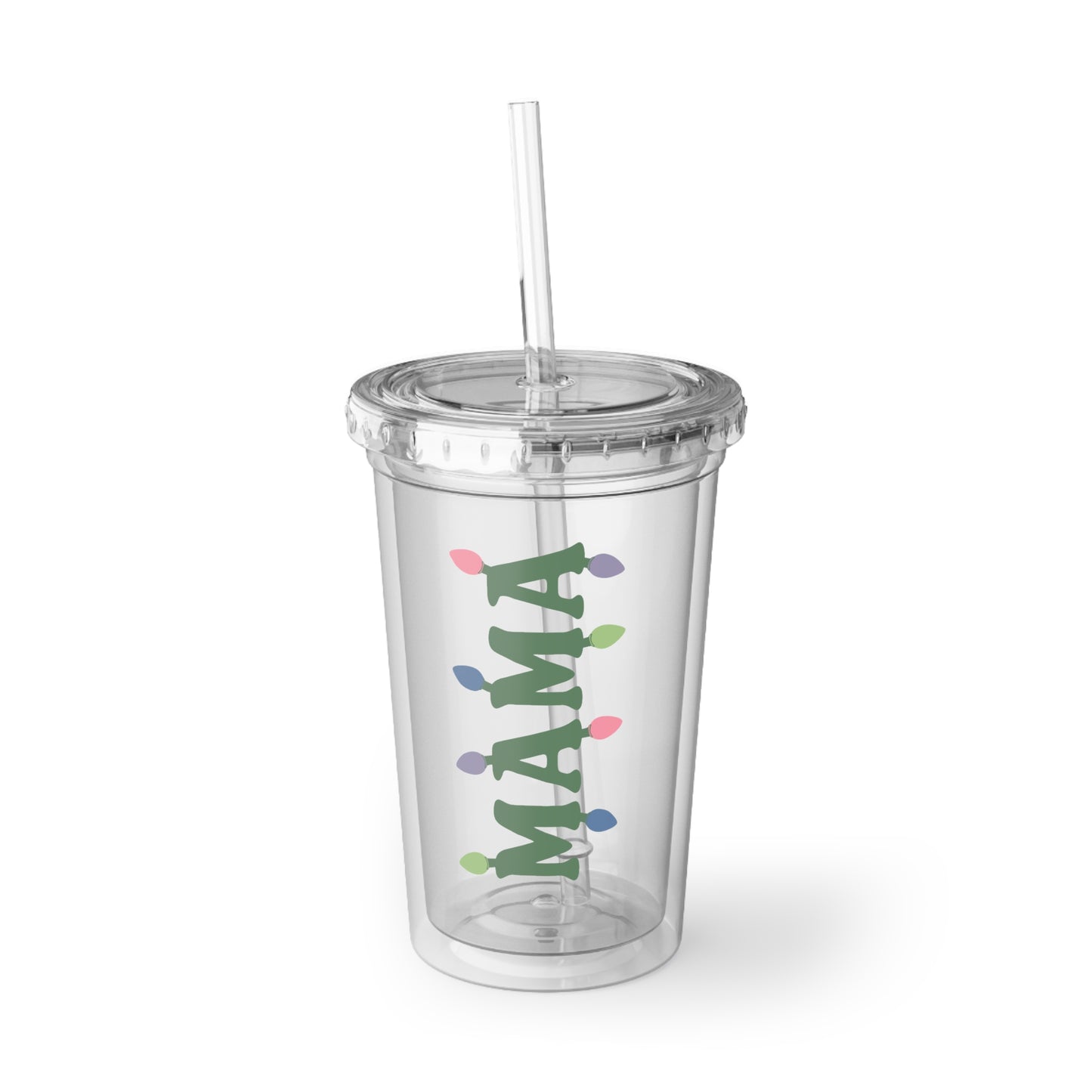 Acrylic Cup - Mama Christmas Light Cup
