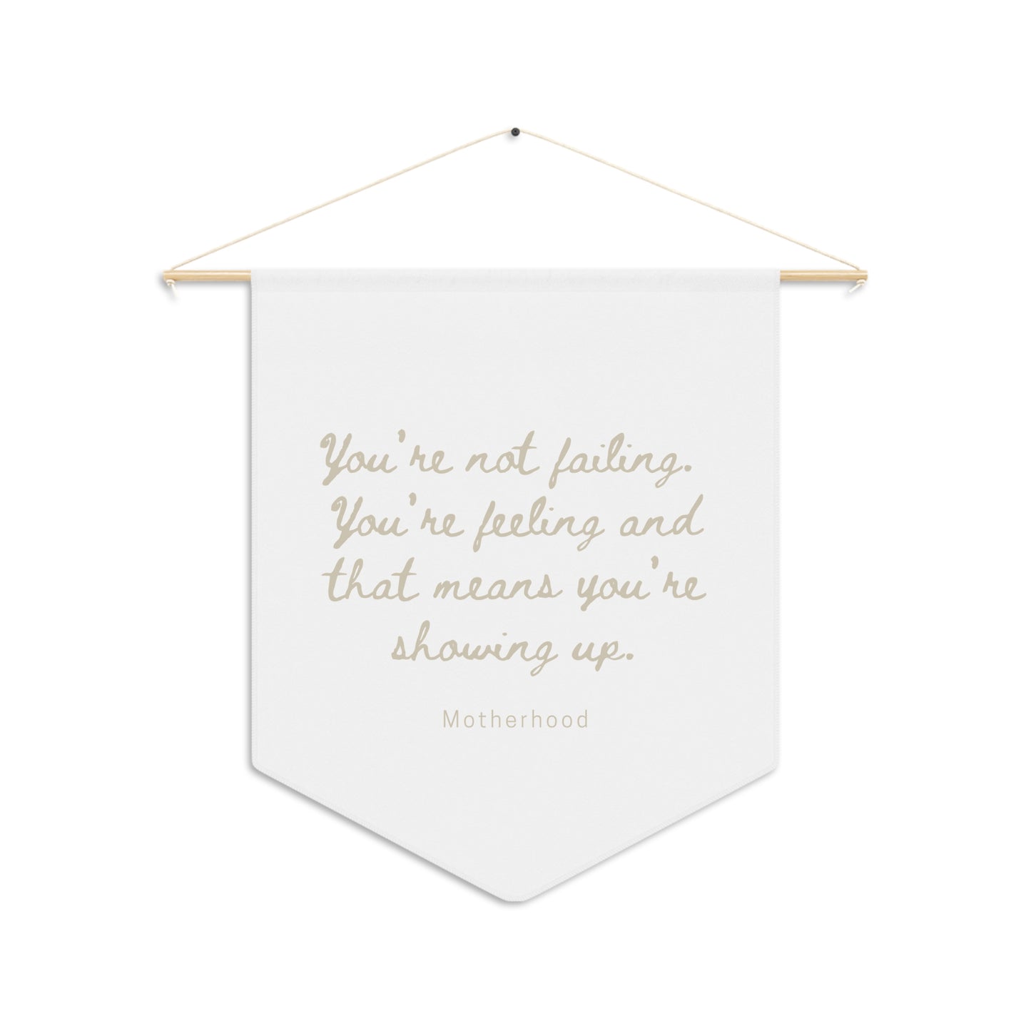 Pennant Wall Decor - Uplifting Motherhood Quote