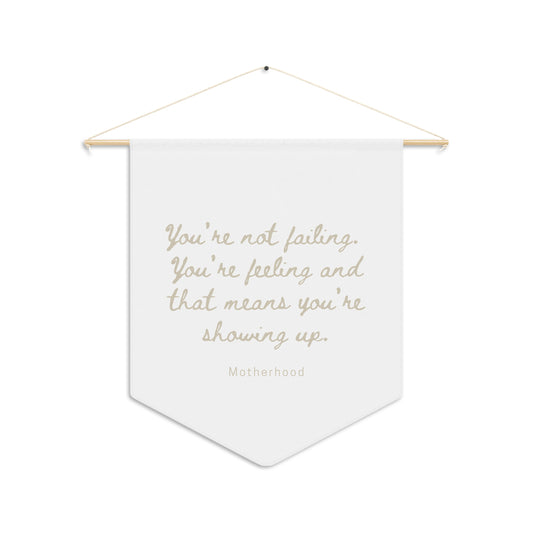 Pennant Wall Decor - Uplifting Motherhood Quote