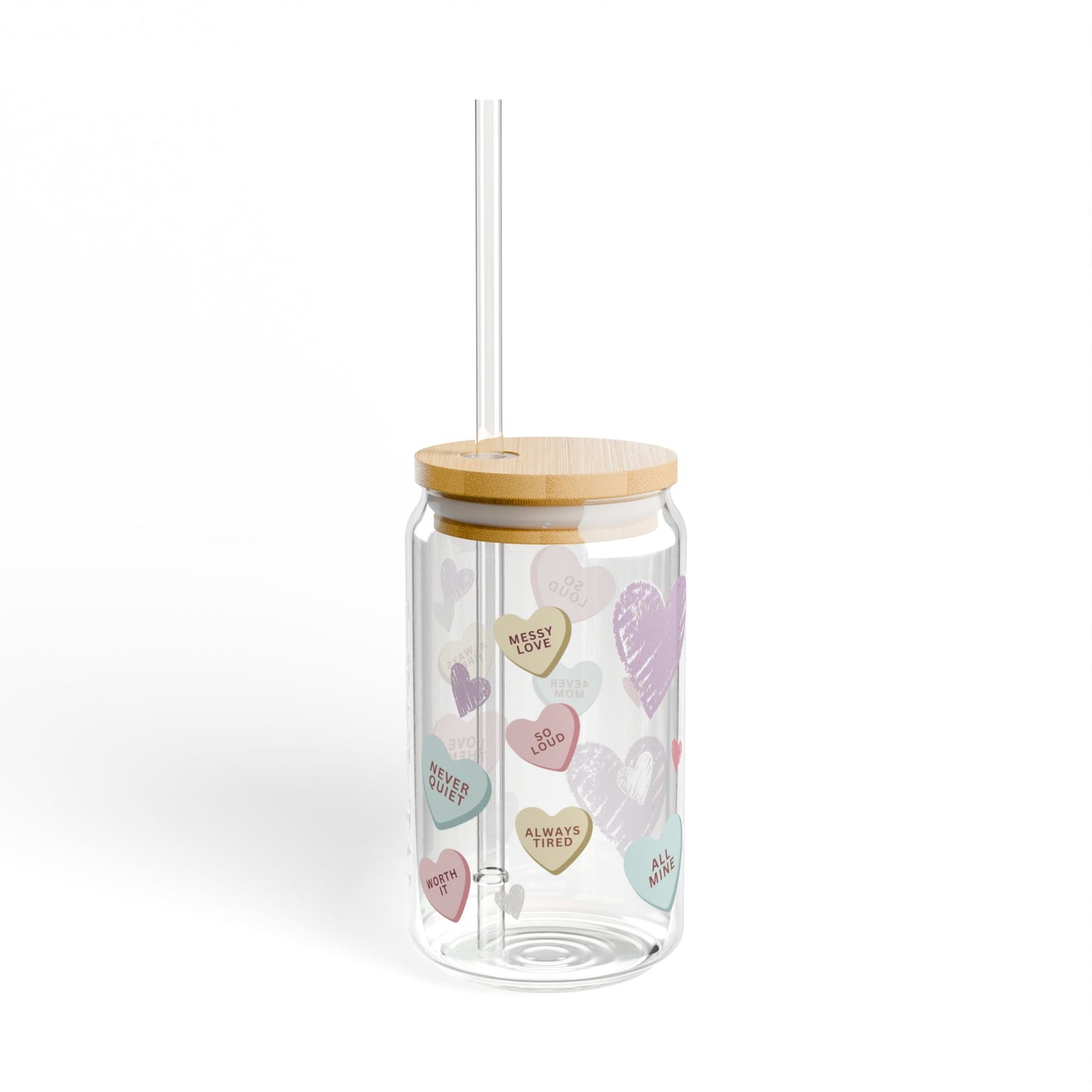 Valentine's Mama Sipper Glass – 16oz Coffee & Drink Tumbler