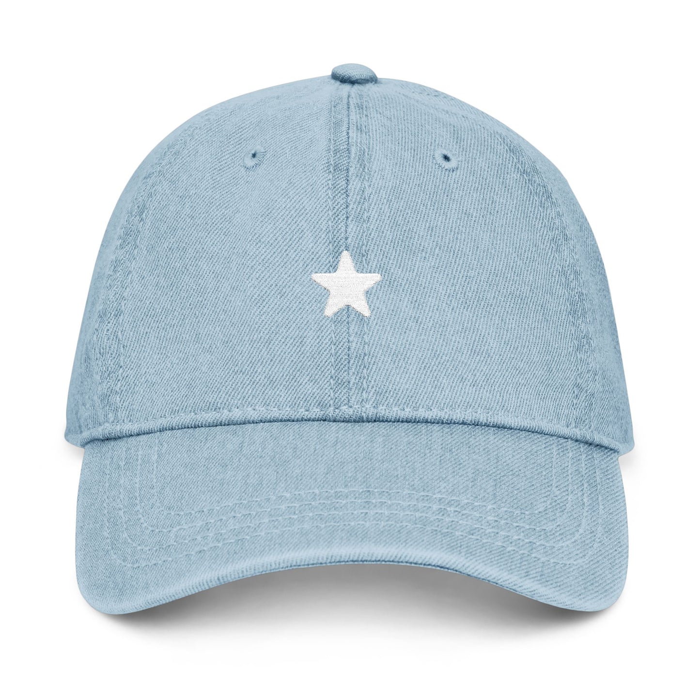 Embroidered Denim Hat - Mama Life with Patriotic Star