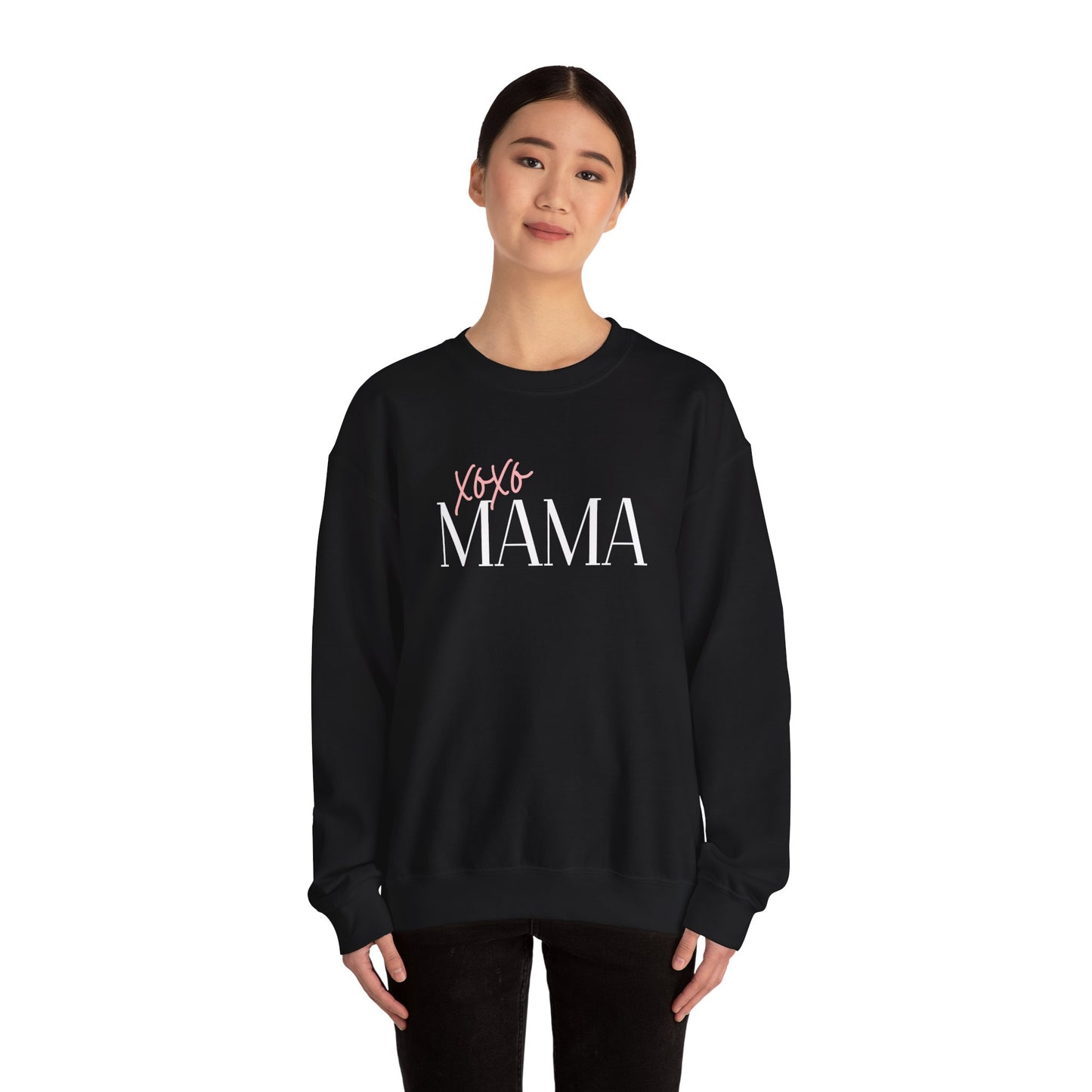 Xoxo Mama Crewneck Sweatshirt — Cozy Sweatshirt for Moms