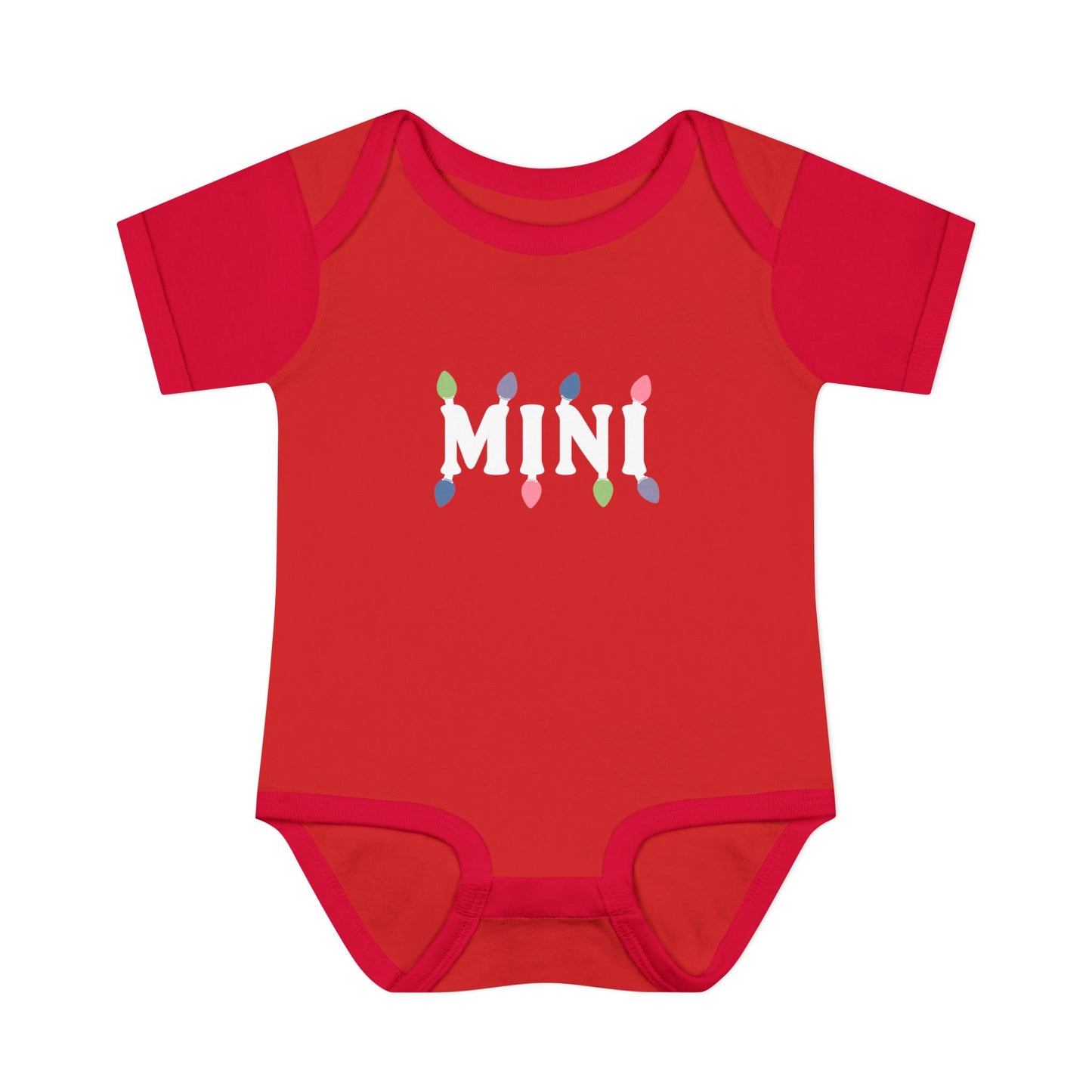 Infant Bodysuit — Mini Christmas Lights (Matches Mama Christmas Sweatshirt)