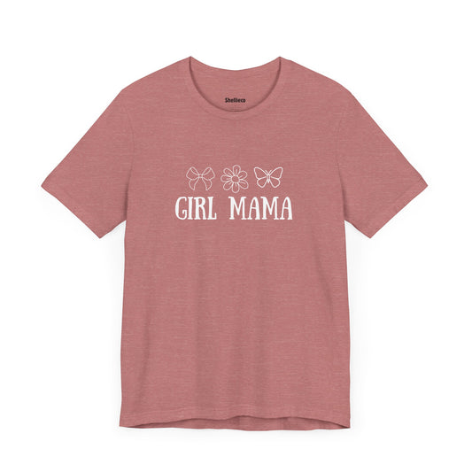 Girl Mama Unisex Tee - Bows, Butterflies, and Flowers