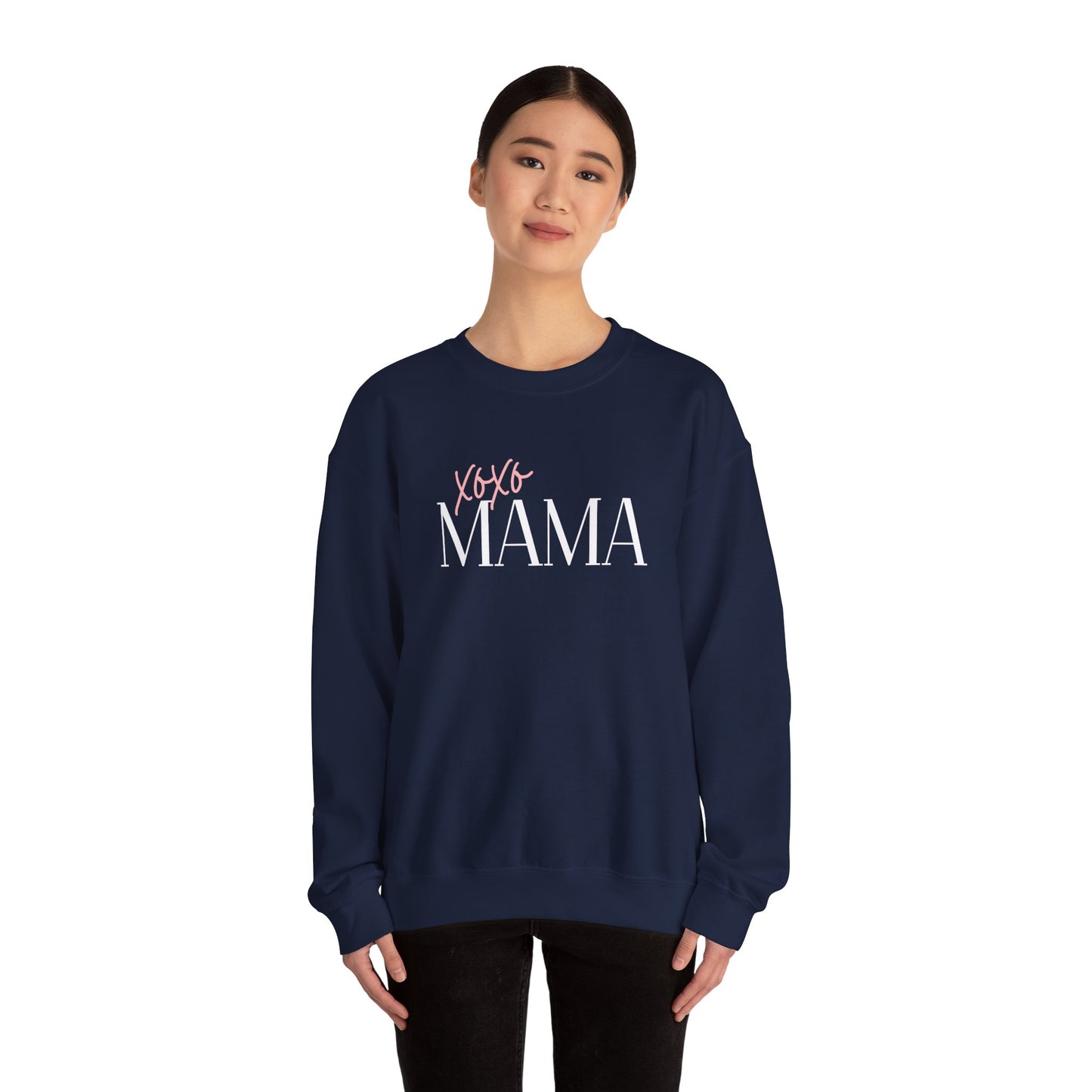 Xoxo Mama Crewneck Sweatshirt — Cozy Sweatshirt for Moms