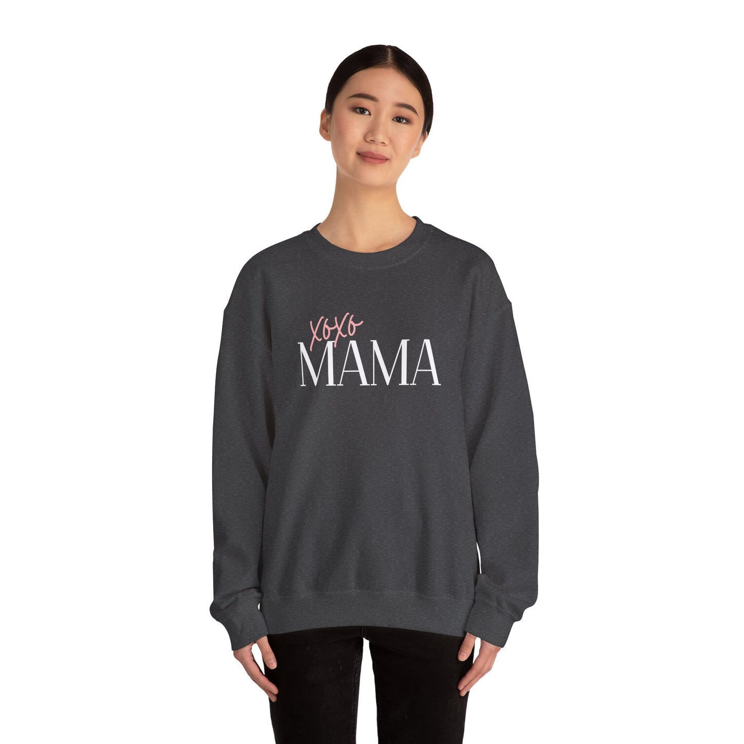 Xoxo Mama Crewneck Sweatshirt — Cozy Sweatshirt for Moms